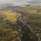 OBEC KLIN: Letecký záber na obec a Oravskú priehradu