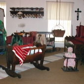 KRAJSKÉ MÚZEUM V PREŠOVE: Interior of a traditional Slovak folk House from region Šariš (part of an ethnographical Exposition)